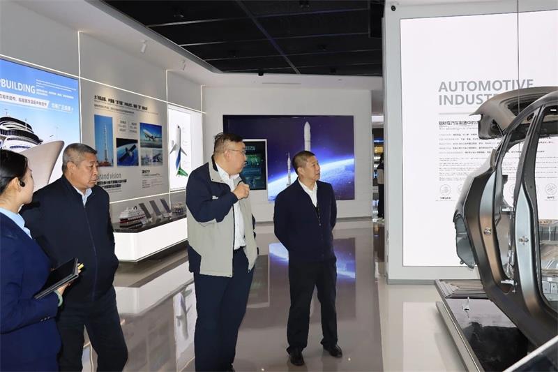 中國有色金屬工業協會黨委副書記范順科一行蒞臨明泰鋁業調研指導